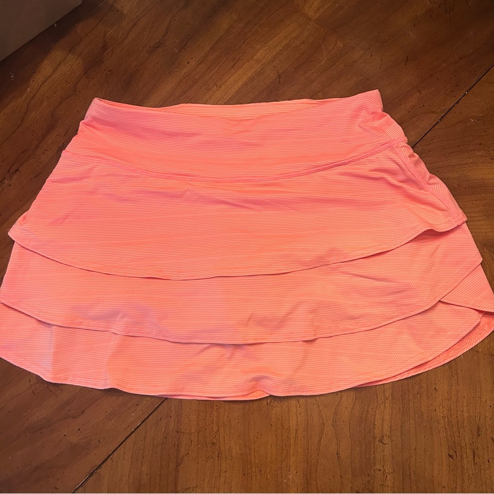 Athleta Coral Layered Mini Skirt